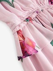 Ted Baker Merieli V-Neck Waisted Mini Dress - Image 8 of 11