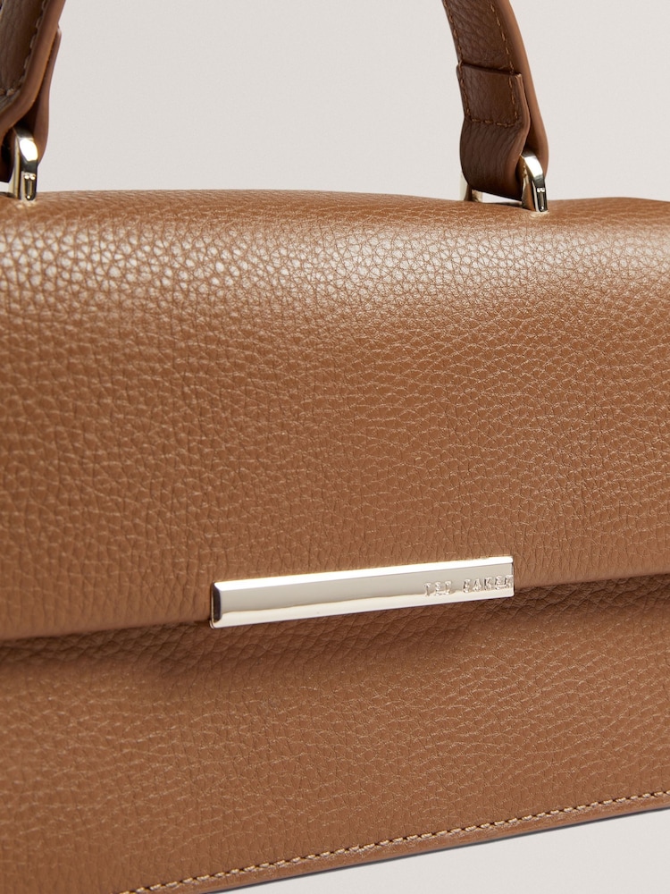 Ted Baker Brown Rosly-Bar Detail Elongated Top Handle Bag - Image 2 of 4