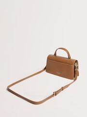 Ted Baker Brown Rosly-Bar Detail Elongated Top Handle Bag - Image 3 of 4
