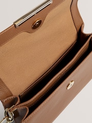 Ted Baker Brown Rosly-Bar Detail Elongated Top Handle Bag - Image 4 of 4