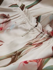Кремовый - Платье мини со складками и V-образным вырезом Ted Baker Cuiaba - Image 5 of 5