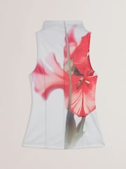 Ted Baker Harplnn-Crepe Jersey Seam Detail Printed Tank - Imagen 5 de 6