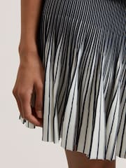 Ted Baker Blue Lotttii Flippy Knit Mini Skirt - Image 3 of 6