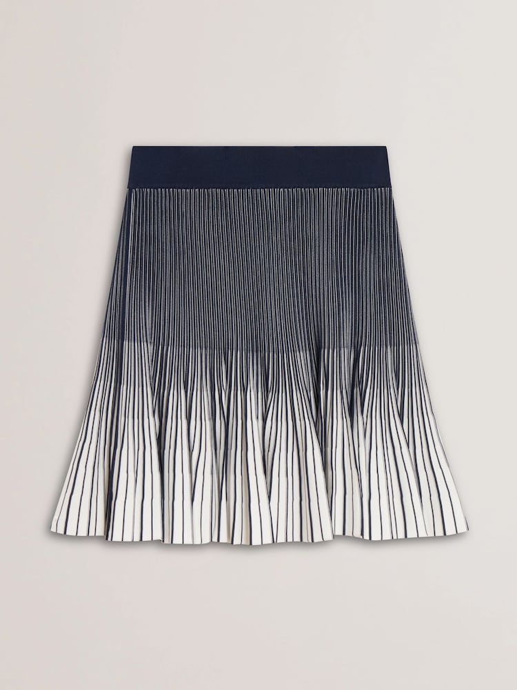 Ted Baker Blue Lotttii Flippy Knit Mini Skirt - Image 5 of 6