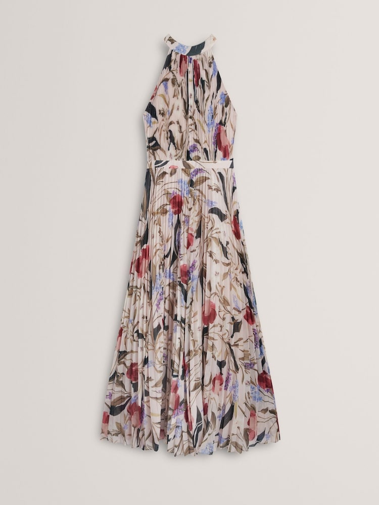 Ted Baker Pink Curcloa Pleated Wide Leg Jumpsuit - Image 4 of 5