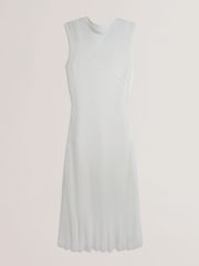 Ted Baker White Celyina-Engineered Sheer Detail Knitted Midi Dress - Image 5 of 5