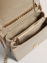 Ted Baker White Rousen Bar Detail Leather Crossbody Bag - Image 3 of 3