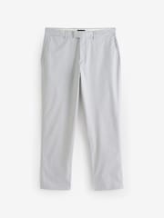 Ted Baker Grey Regular Fit Jackus Semi Plain Chino Trousers - Image 5 of 7