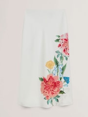 Ted Baker White Casla Printed Column Maxi Skirt - Image 5 of 6