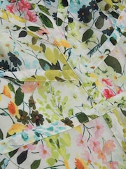 Ted Baker White Kandea Puff Sleeve Binding Detail Midi Dress - Image 6 of 6