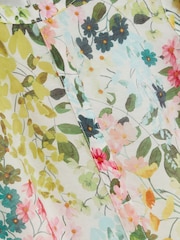 Ted Baker Green/Multi Micha Puff Sleeve Binding Detail Blouse - Image 3 of 6