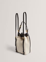 Ted Baker Brown Tashah Detail Canvas Herringbon 100% Cotton Belt - Image 2 of 4