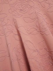 Ted Baker Pink Clodaa Embroidered Ponte Mini Skater Dress - Image 2 of 5