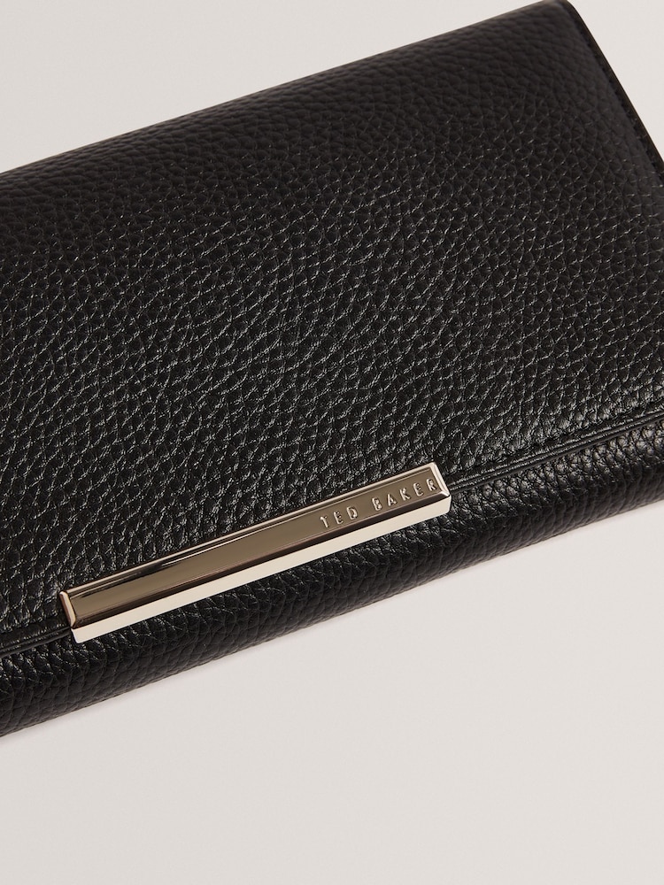 Ted Baker Black Slim Rousi Bar Detail Leather Purse - Image 2 of 4