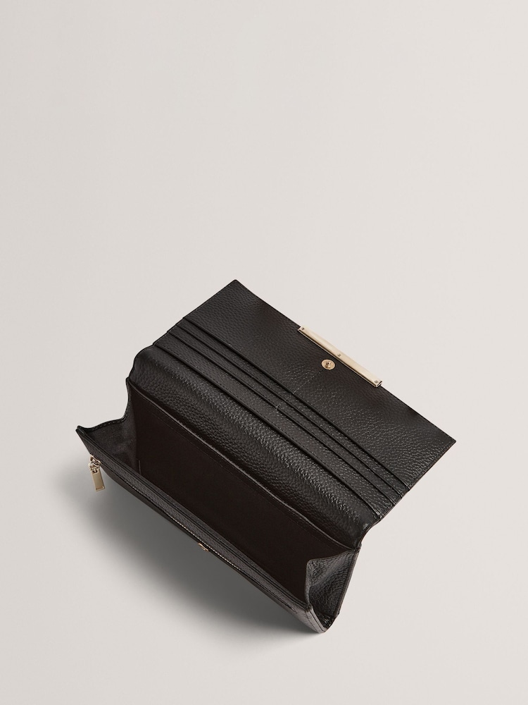 Ted Baker Black Slim Rousi Bar Detail Leather Purse - Image 4 of 4