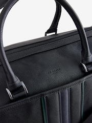 Ted Baker Black Kelvin-Stripe PU Holdall - Image 3 of 5