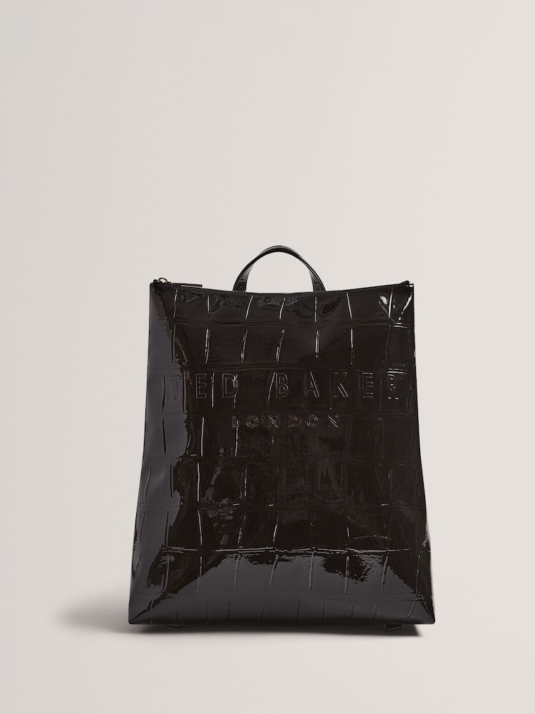 Ted Baker Croclee Icon Croc Effect Backpack - Imagen 1 de 5