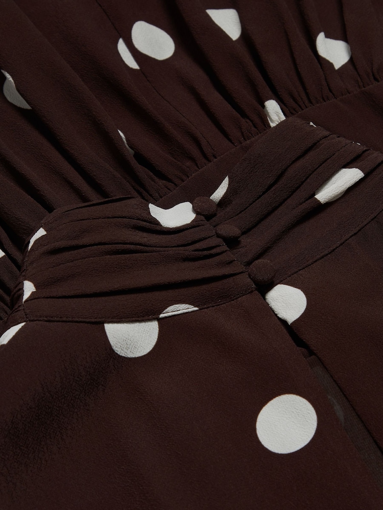 Ted Baker Brown Jutuva-Scarf Detail Sleeveless Mini Dress - Image 5 of 5 Ted Baker Brown Jutuva-Scarf Detail Sleeveless Mini Dress - Image 5 of 5
