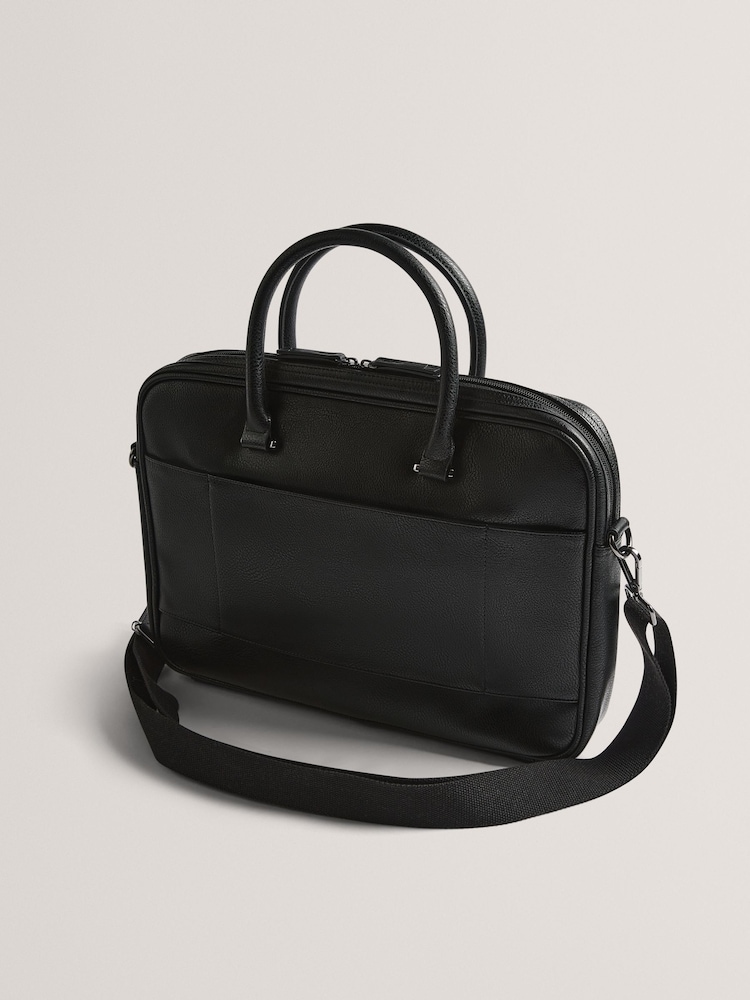 Ted Baker Black Waylin House Check PU Holdall - Image 2 of 4