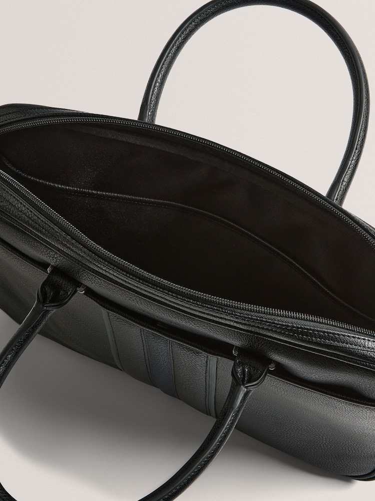 Ted Baker Black Waylin House Check PU Holdall - Image 4 of 4