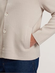 Ted Baker Cream Thimon-Herringbone Button Through Jacket - Image 3 of 6