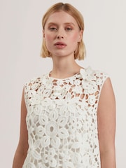 Ажурное платье мини из 100% хлопка Ted Baker Miikka - Image 2 of 5