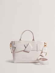 Ted Baker White Jimsa Knot Bow Cross-Body Bag - Image 1 of 4