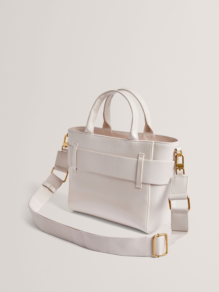 Ted Baker White Jimsa Knot Bow Cross-Body Bag - Image 3 of 4