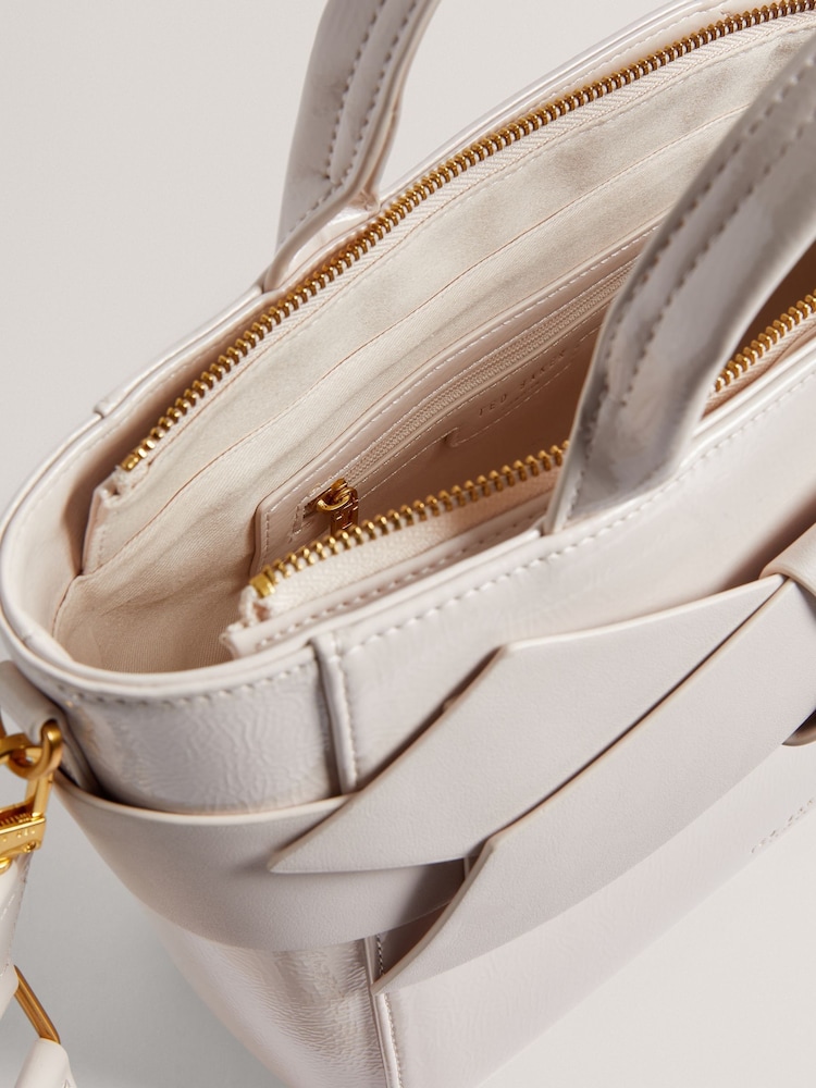 Ted Baker White Jimsa Knot Bow Cross-Body Bag - Image 4 of 4
