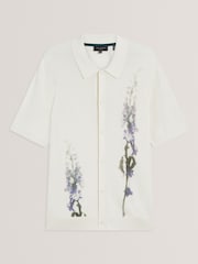 Ted Baker Cream Ruits Regular Floral Placement Shirt - Image 5 of 6