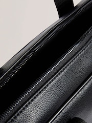 Ted Baker Black Tatumm PU Script Document Holder Bag - Image 4 of 4