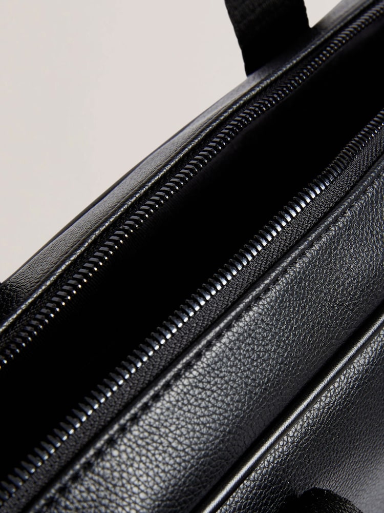 Ted Baker Black Tatumm PU Script Document Holder Bag - Image 4 of 4