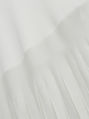 Белый - Ted Baker Suannaa Dropped Waist Knit Bodice Woven Skirt Dress - Image 5 of 5