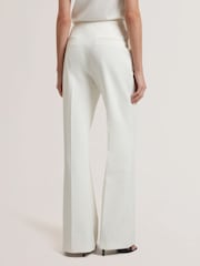 Ted Baker White Indriv-High Waisted Flare Trousers - Image 5 of 6