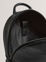 Ted Baker Black Waynor House Check PU Backpack - Image 4 of 4