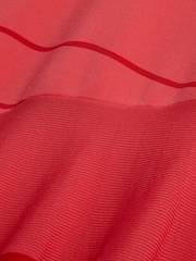 Ted Baker Orange Tilleea-Square Neck Stripe Knit Midi Dress - Image 5 of 5