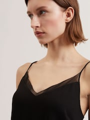 Ted Baker Black Lulea-Chiffon Insert Cami Top - Image 3 of 3
