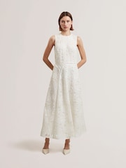 Ted Baker Darlei-Asymmetric Lace Midi Dress - Image 1 of 5