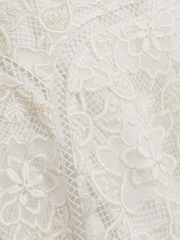 Ted Baker Darlei-Asymmetric Lace Midi Dress - Image 5 of 5