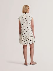 Белый - Платье мини без рукавов с шарфовой отделкой Ted Baker Jutuva - Image 4 of 6