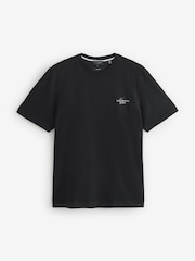 Ted Baker Black Tebars-SS Branded Script 100% Cotton T-Shirt - Image 5 of 9