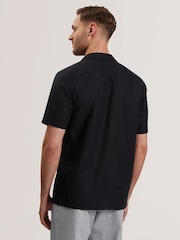 Ted Baker Black Regular Fit Whether Short Sleeve Double Pocket Shirt - Image 2 of 6