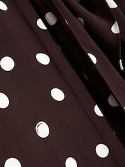 Ted Baker Brown Elnie Scarf Detail Midi Dress - Image 5 of 5