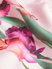 Ted Baker Pink Meralll Woven Front Printed Cardigan - Image 6 of 6