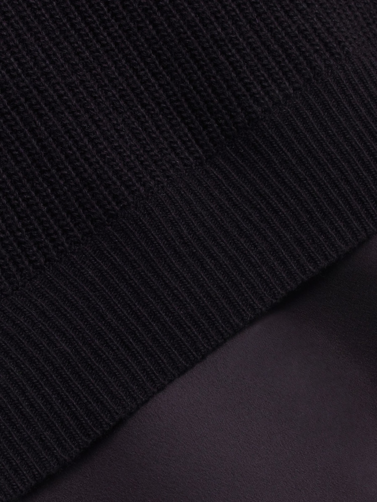 Ted Baker Black Onzaa Raglan Detail T-Shirt - Image 6 of 6
