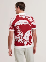 Ted Baker Edson Button Through Floral Polo Shirt - صورة 4 من 6