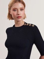 Платье в рубчик с пуговицами Ted Baker Candiic - Image 2 of 5