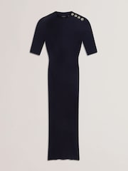 Платье в рубчик с пуговицами Ted Baker Candiic - Image 4 of 5