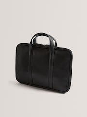 Ted Baker Black Kedrik Stripe PU Document Bag - Image 2 of 4