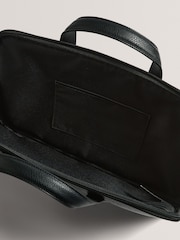 Ted Baker Black Kedrik Stripe PU Document Bag - Image 3 of 4